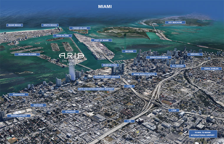 Aria On The Bay Location