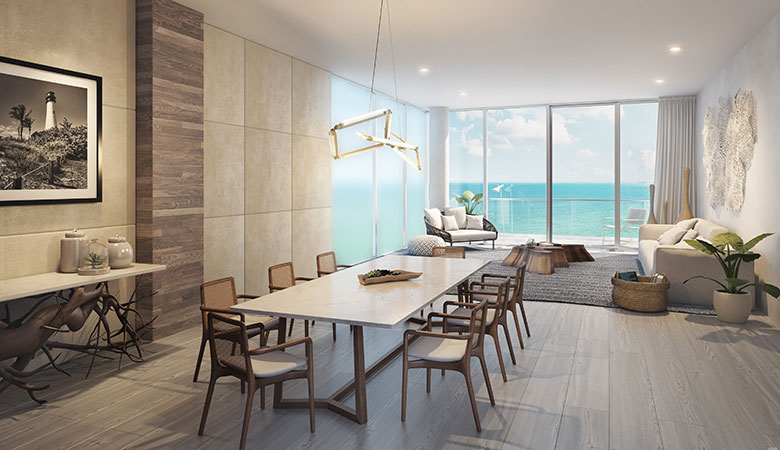 Auberge Residence CS Living Dining Room