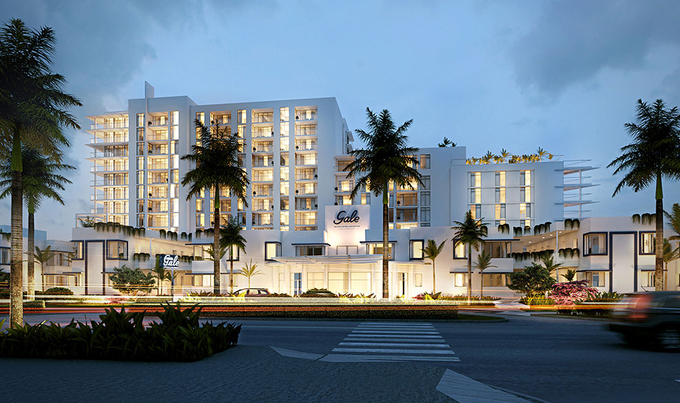 Gale Hotel Exterior Dusk