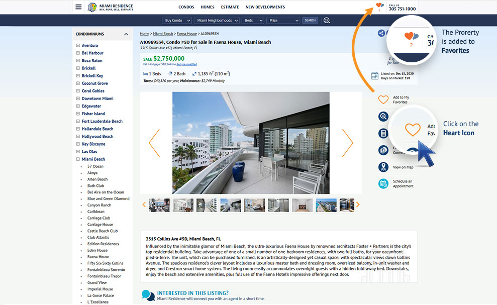 How to use favorites
