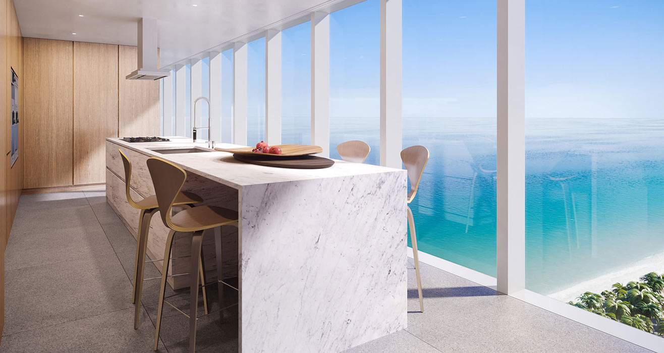 2000 Ocean Hallandale Kitchen