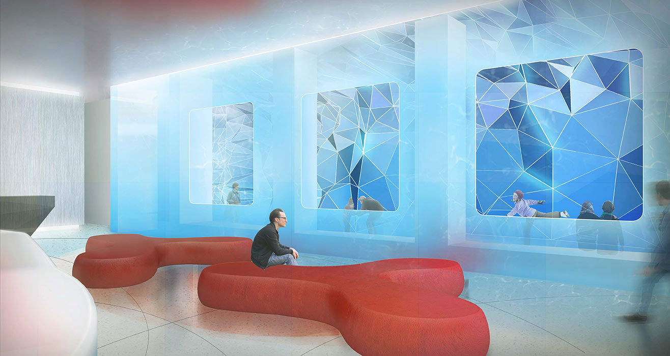 Acqualina Estates Ice Skatting Lobby