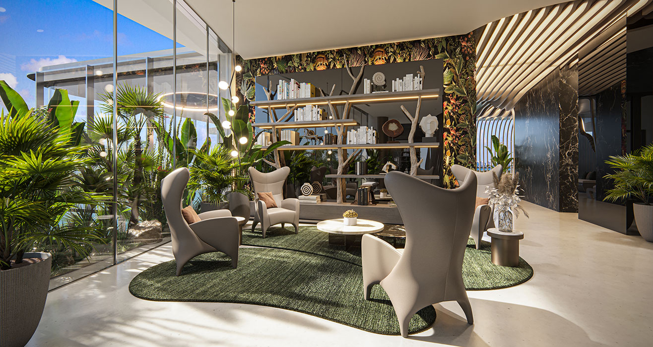 Aria Reserve Amenities Skylobby Level