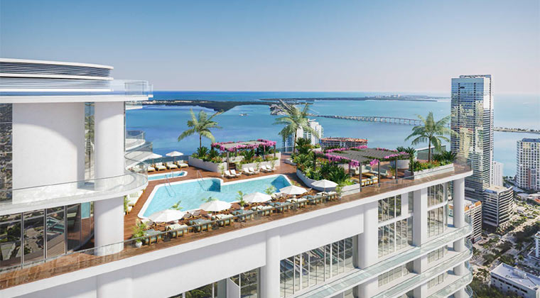 Brickell Flatiron Rooftop Pool