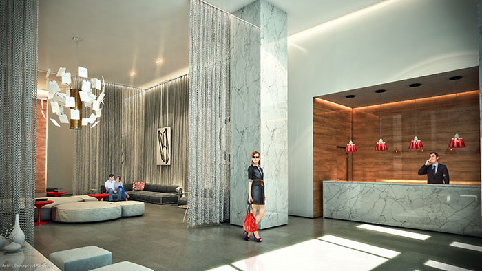 CANVAS Condo Residence Lobby