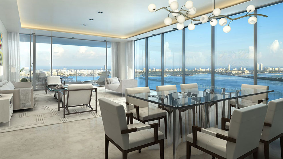 Elysee, New Luxury Boutique Tower in Edgewater Miami - Livingroom