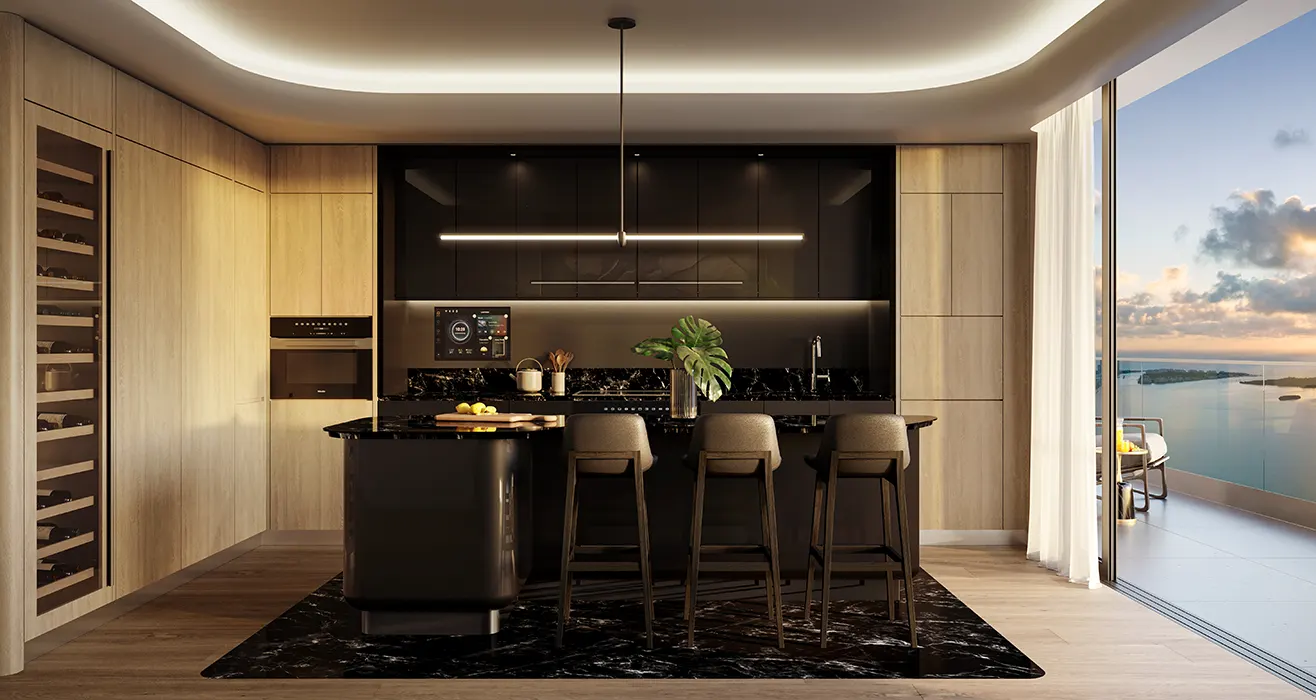 Mercedes-Benz Place, Miami, Kitchen