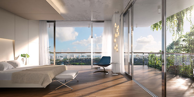 Monad Terrace Waterfront Residences in South Beach, Master Bedroom