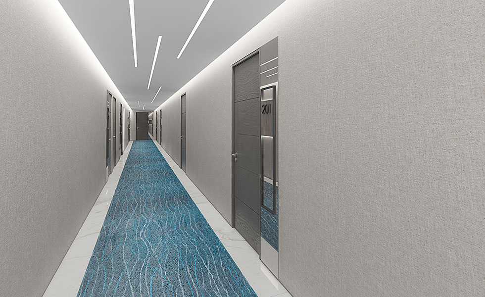 Oasis Hallandale Hallways