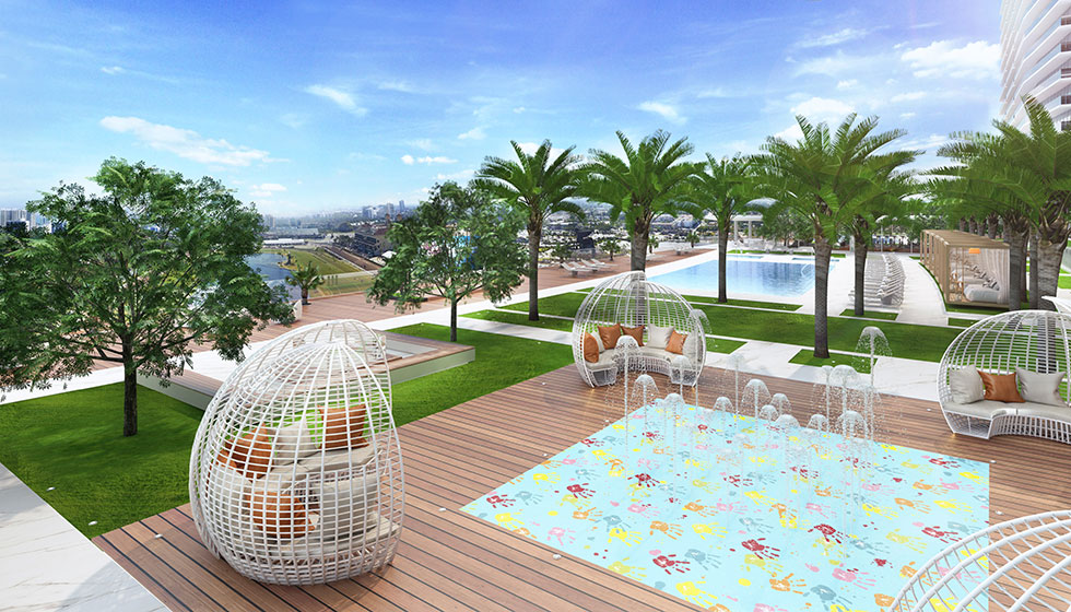 Oasis Hallandale Pool Deck