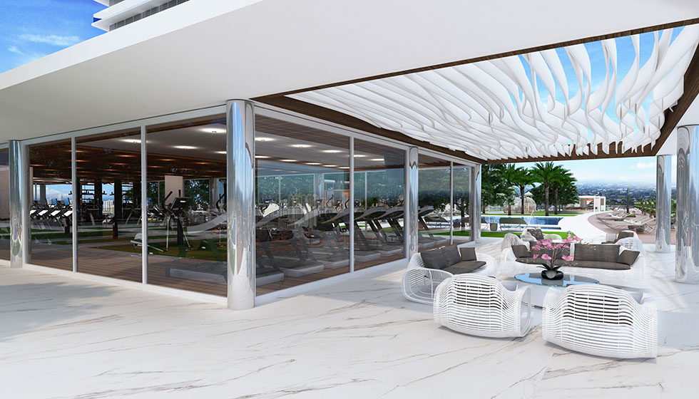 Oasis Hallandale Pool Deck