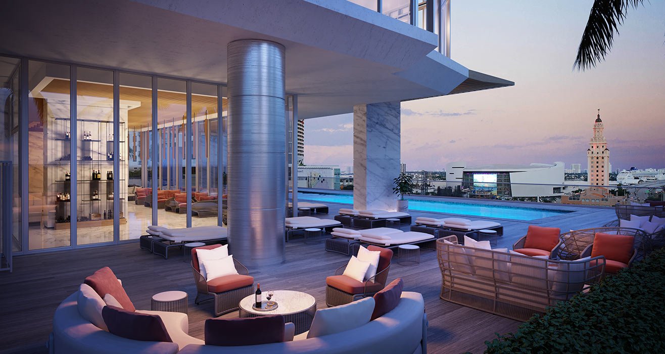 Okan Tower Pool View