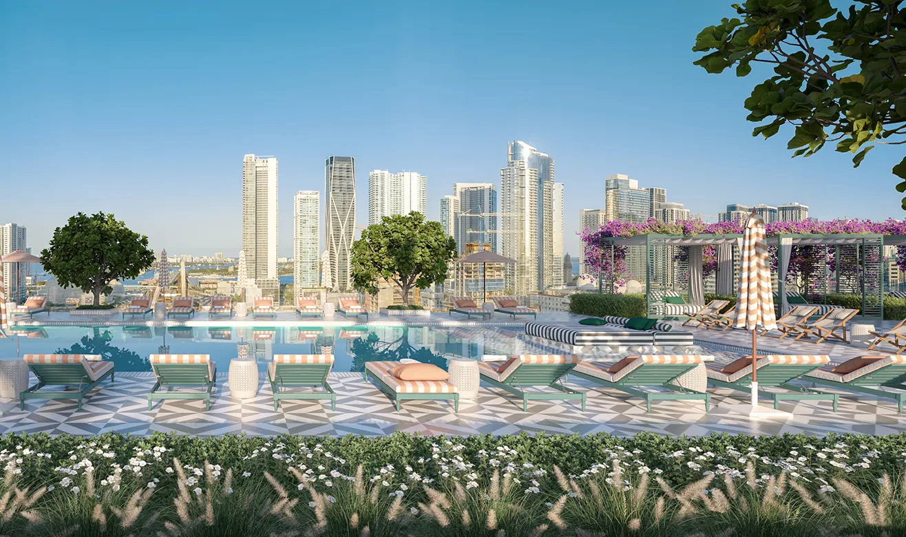 One W12, Downtown Miami, Location