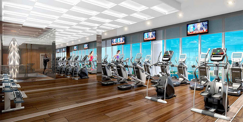 Prive, Private Island Residences in Aventura - Gym