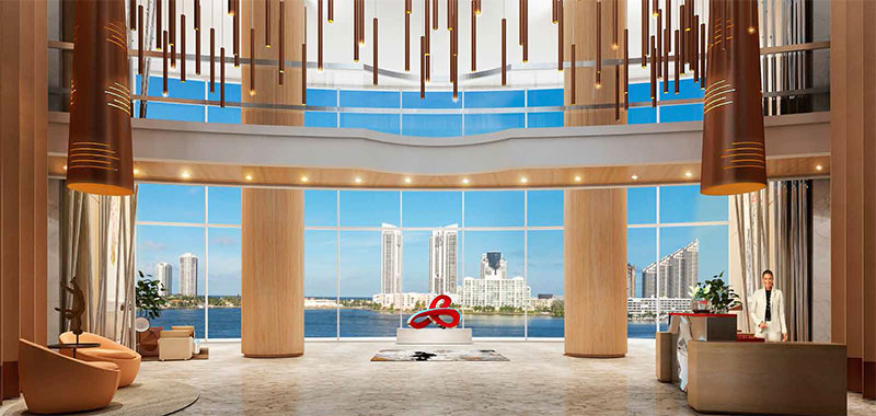 Prive, Private Island Residences in Aventura - Lobby