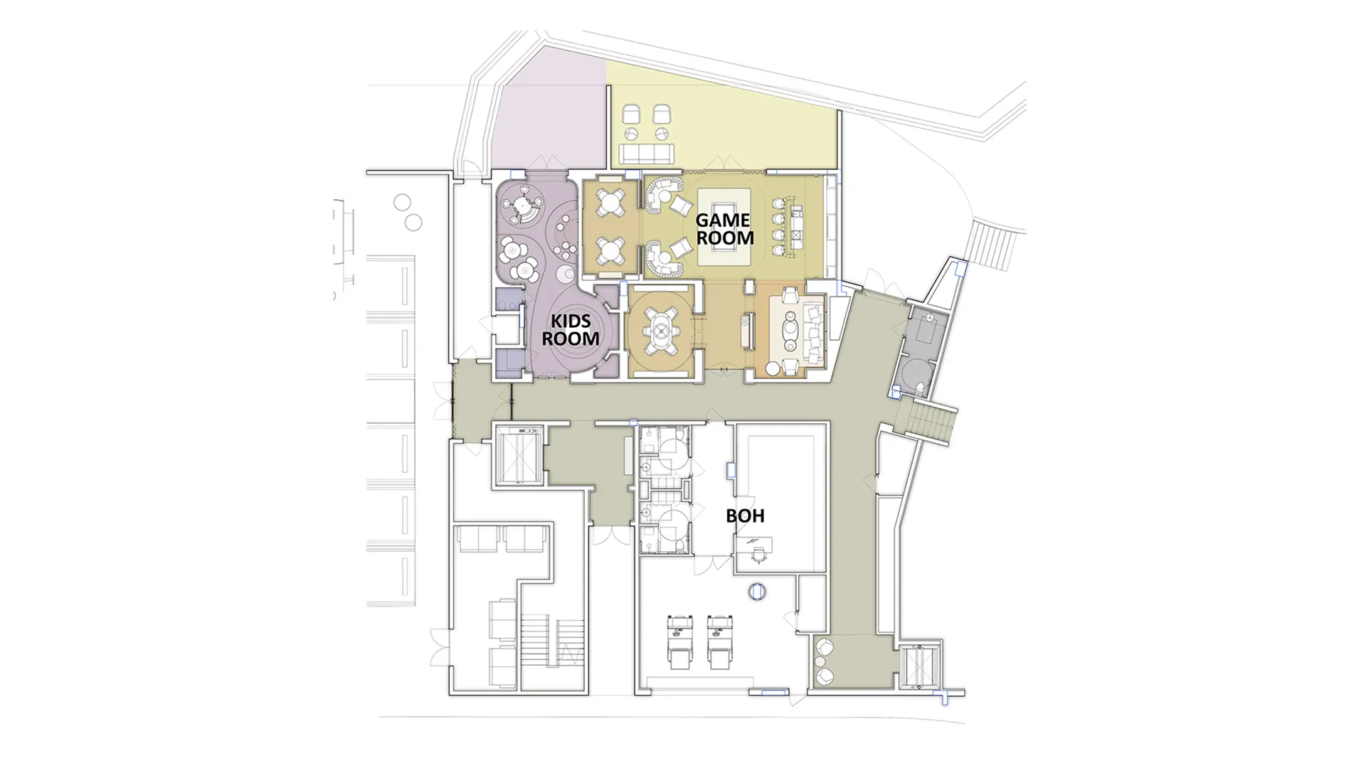 Amenities, Lower Level