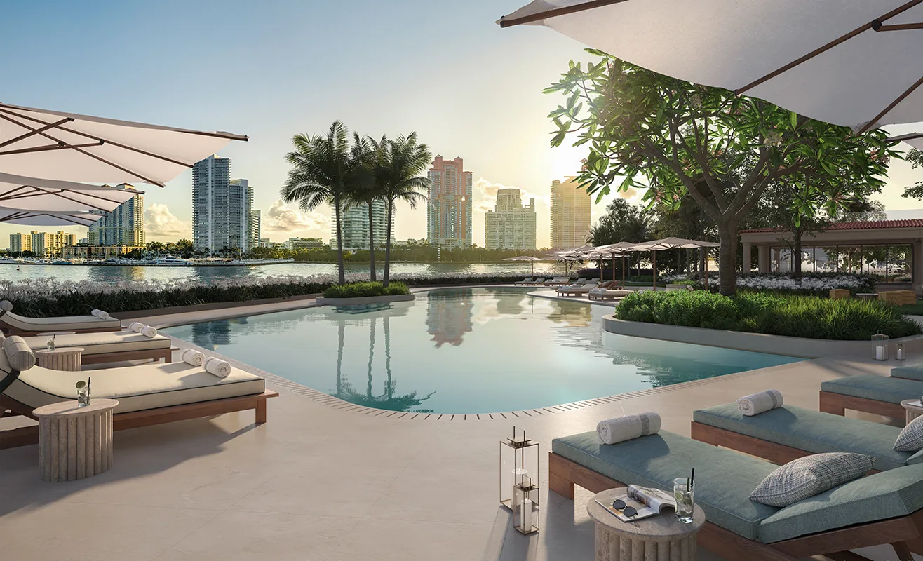 Bayfront Pool Sunset