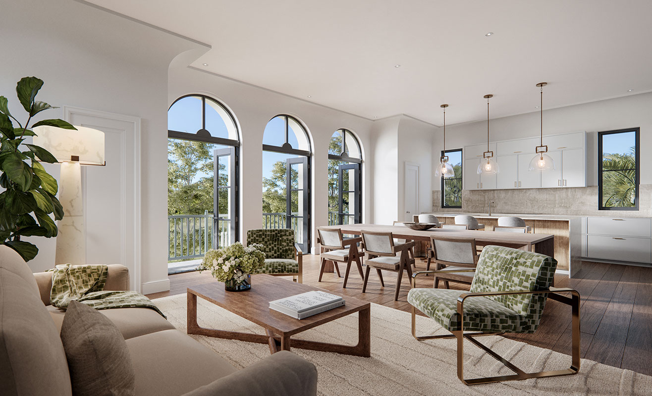 Lofts - Living Room & Kitchen